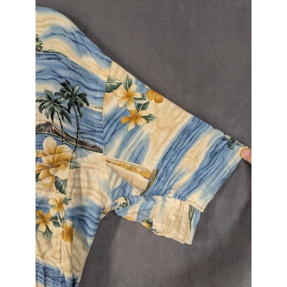 Campia Moda Men's Hawaiian Tropical Rayon Short Sleeve Shirt Button Up Size Med - Picture 5 of 9
